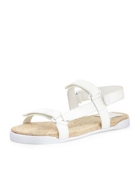 NIB Tory Burch Strappy Espadrille Sandal in white